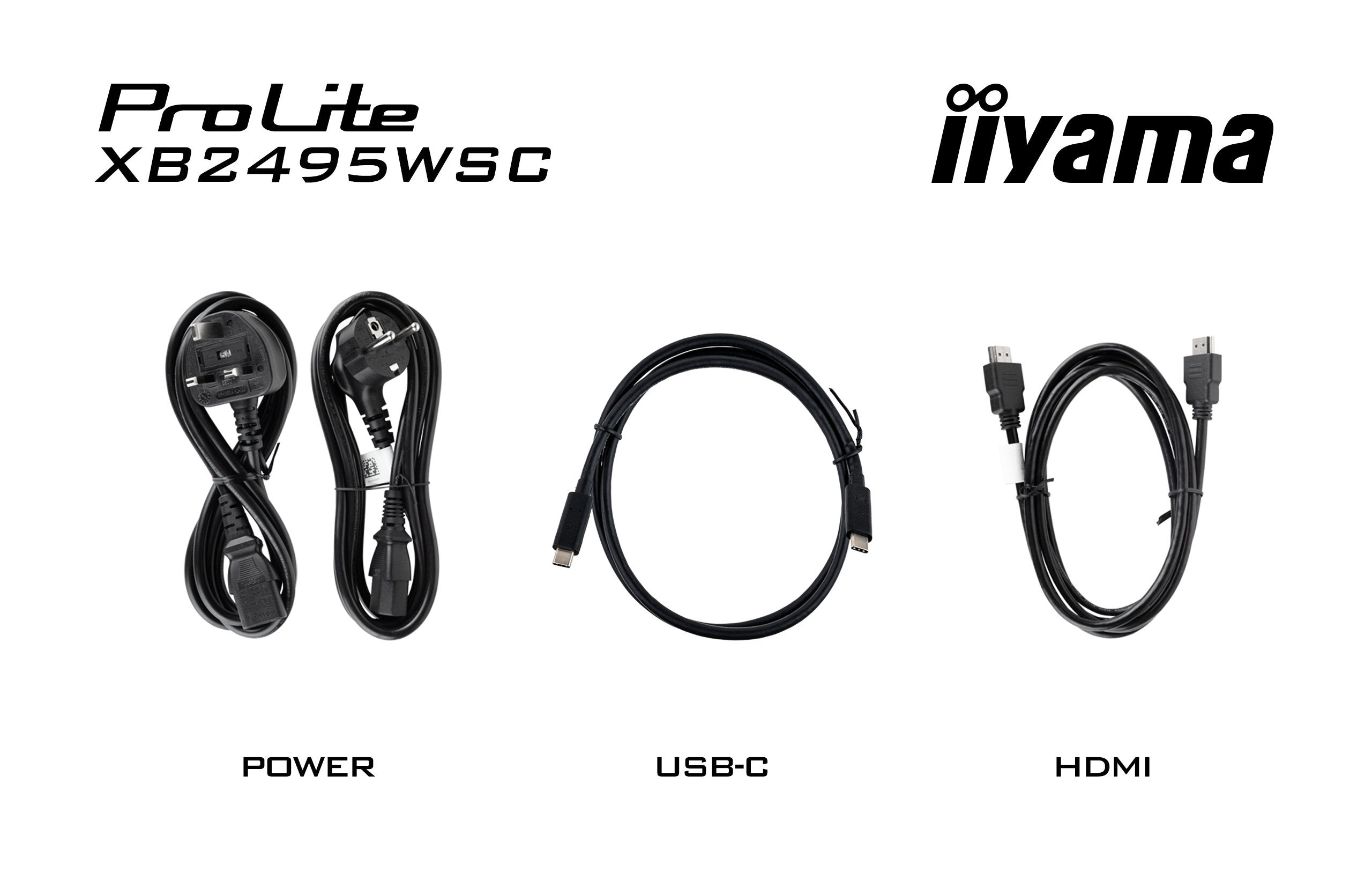 Iiyama Prolite Xb2495wsc-B1 61.1 Cm 24 Pulgadas), Negro (Mate), Wuxga, Ips, Hdmi, Usb-C, Usb-Hub, 100hz Panel) Xb2495wsc-B1