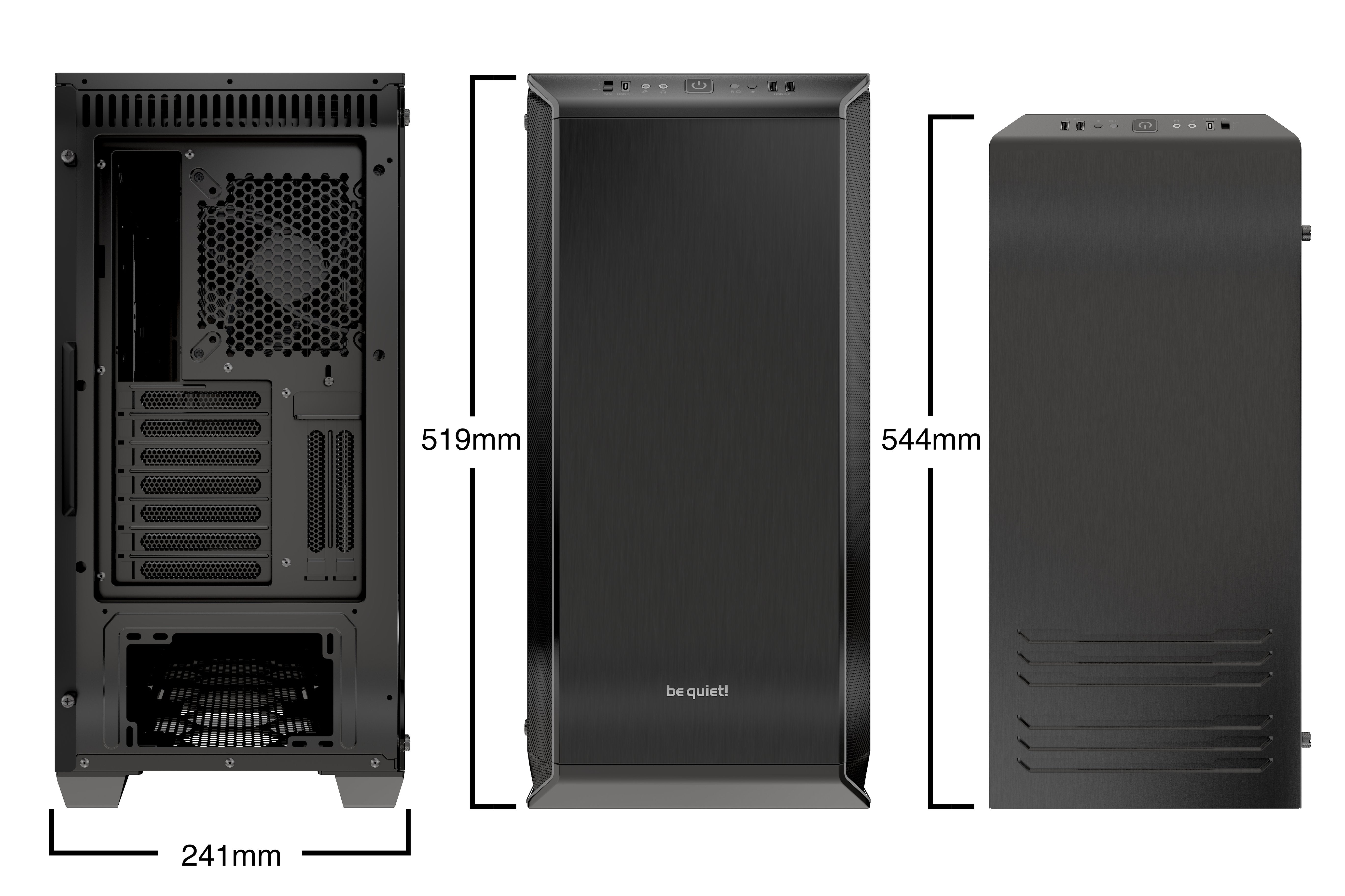Caja Pc Be Quiet! Torre E-Atx Dark Base 700 Black Rgb 2 Vent. 140mmm/Cristal Templado/Controlador Rgb Bgw23