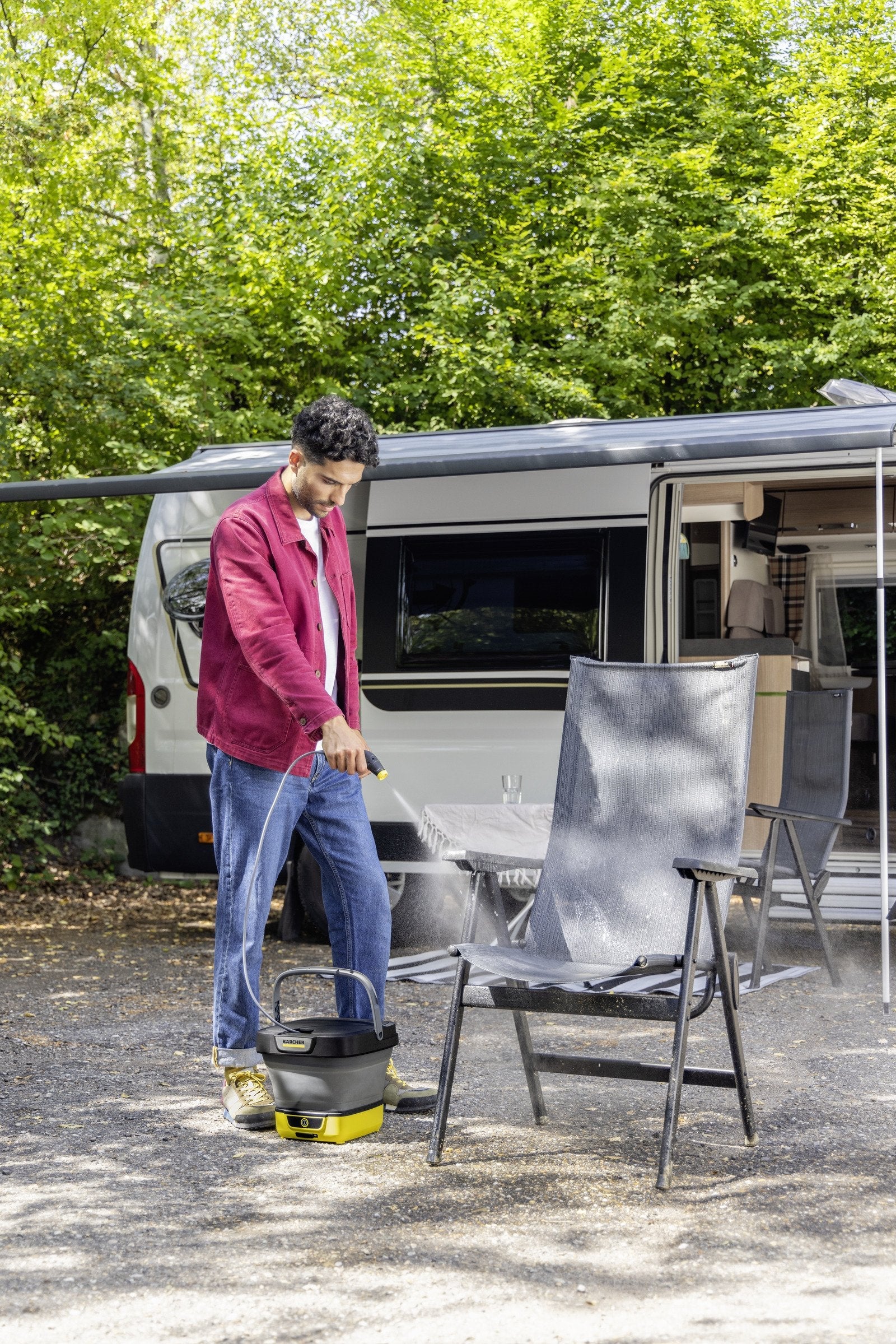 EAN 4066529004277 - Kärcher OC 3 FOLDABLE Limpiadora de alta presión o Hidrolimpiadora Compacto Batería 120 l/h Negro, Blanco imagen 5