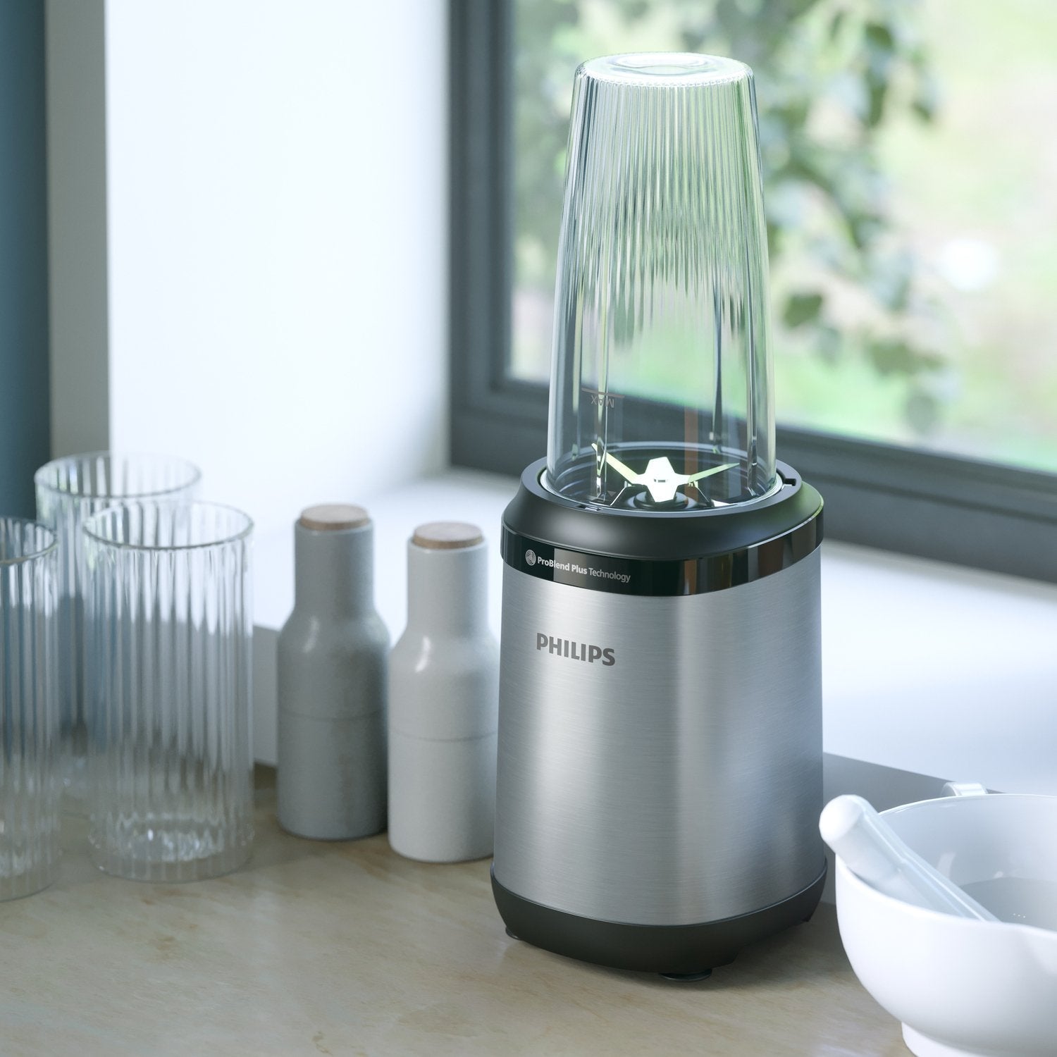 Licuadora Philips Hr2764 00, 800 W, Vaso Tritan De 700 Ml, Cuchilla Problend Plus De 6 Estrellas, Metal Y Negro