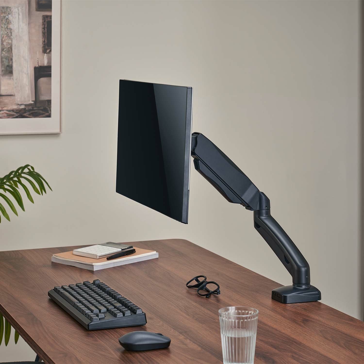 Aisens Soporte De Mesa Pro Contrapeso Giratorio E Inclinable Para Monitor/Tv 9kg (3 Pivotes - 1 Brazo) De 17-32 - Color