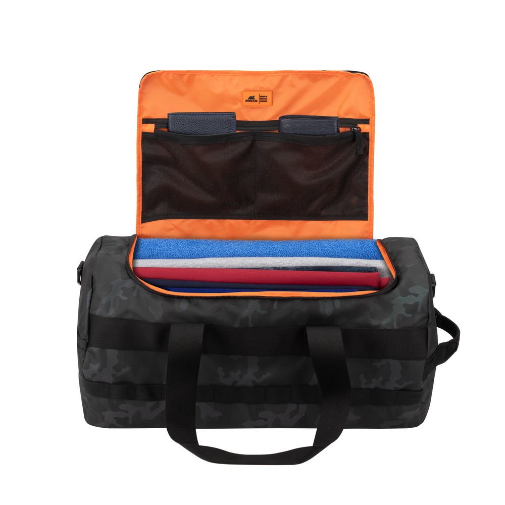 Rivacase Sherwood Bolso De Lona 50 L Poliéster, Poliuretano Camuflaje Gris Camo  7642