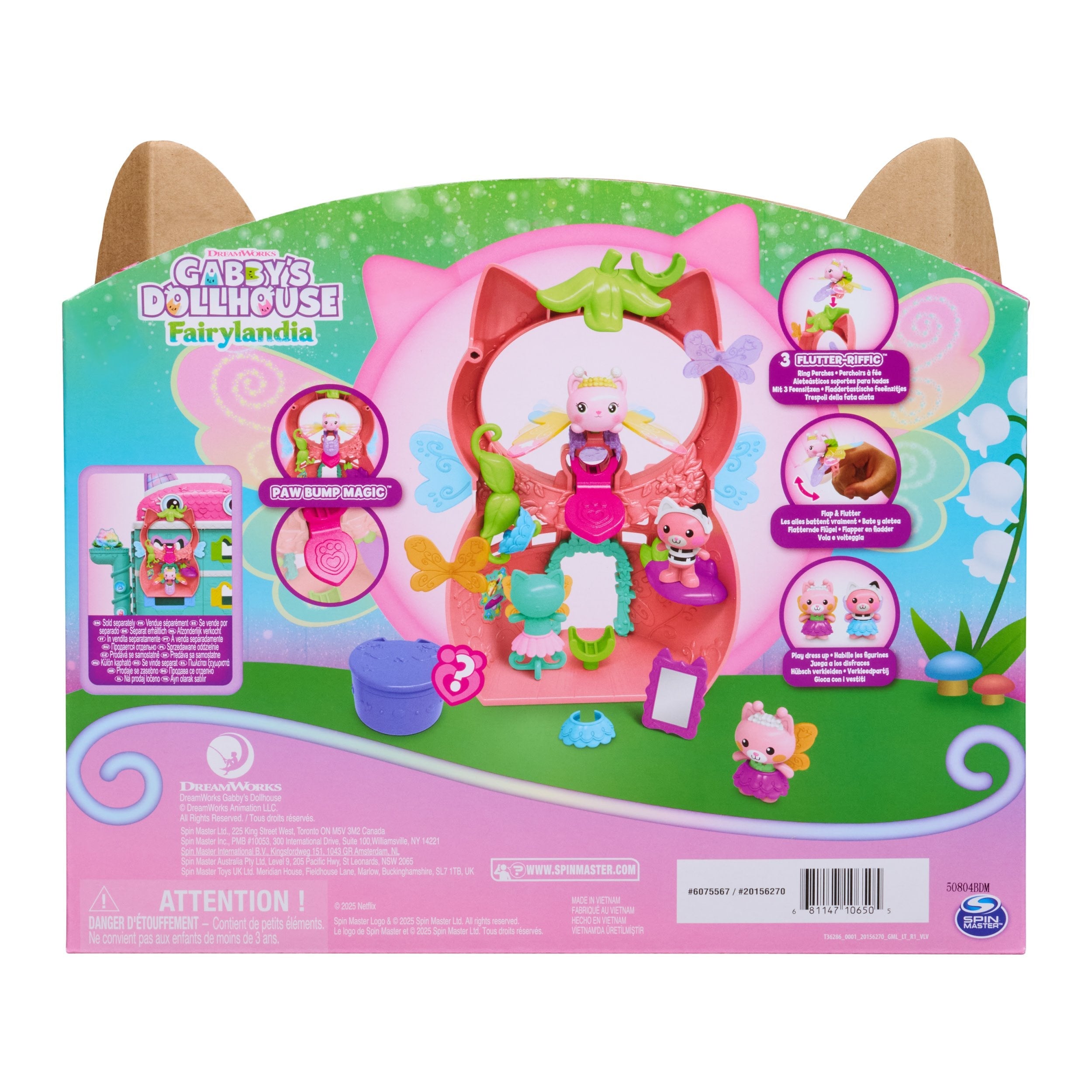 Spin Master Gabby'S Dollhouse Fairylandia - Playset Flutter Fairy, Juego De Construcción 12 Piezas 6075567