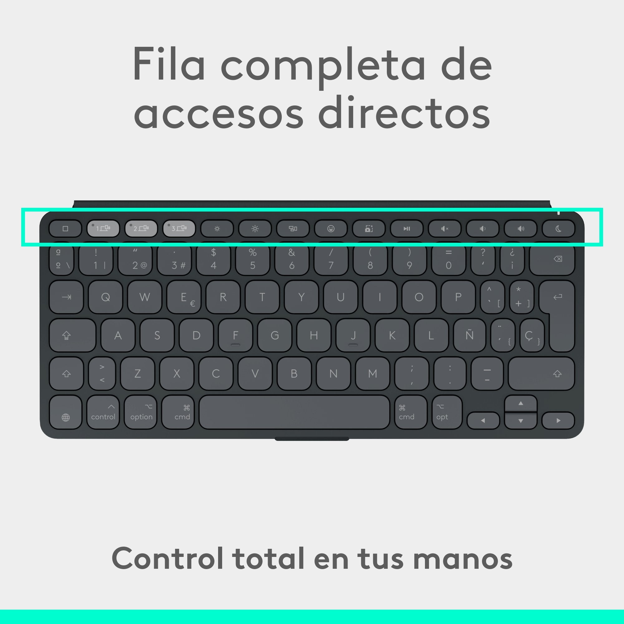 EAN 5099206126039 - Logitech 920-013010 teclado Universal Bluetooth Español Grafito imagen 9