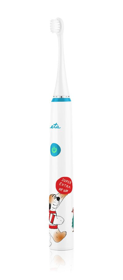 Eta Eta070690000 Cepillo Dental Sonetic Kids 4 Modos 2 Cabezales Incluidos Azul Blanco