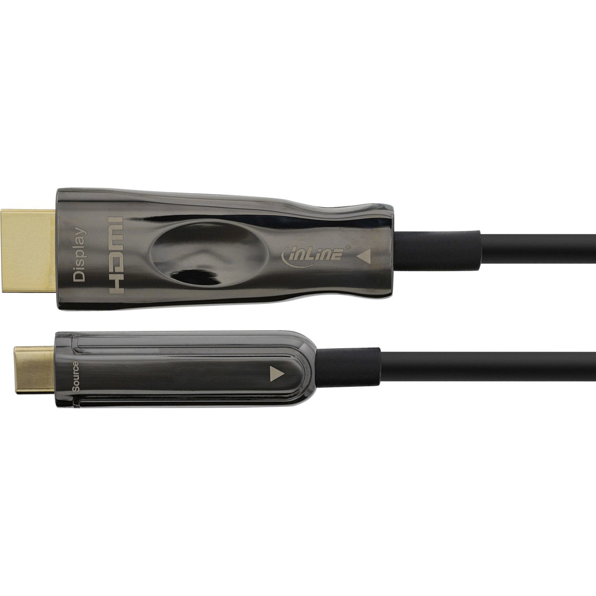 Cable Aoc De Pantalla Usb Inline, Usb Tipo C Macho A Hdmi Macho (Modo Alternativo Dp), 25 M