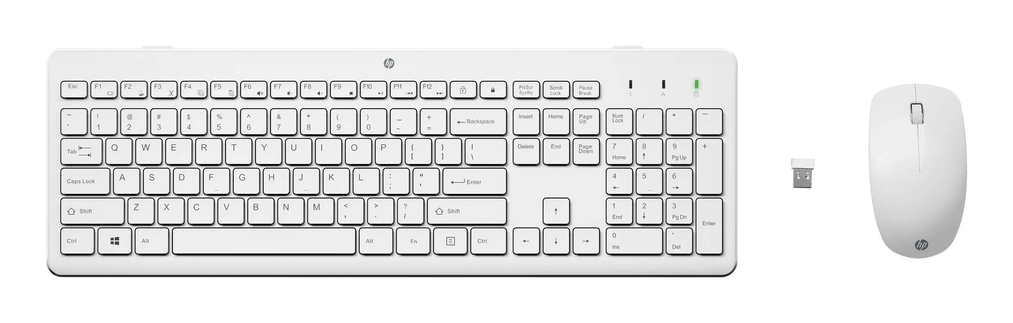EAN 195908430995 - HP 230 Wireless Mouse and Keyboard Combo White teclado Ratón incluido RF inalámbrico Blanco imagen 1