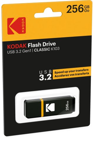 Pendrive Kodak K103  256gb Usb-A 3.2 Gen1 Negro