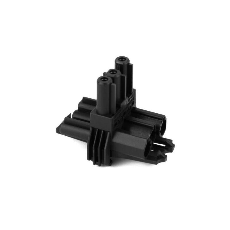 Bachmann Bloque Distribuidor Wieland Gst18 1xin 2xout Con Befestigungsmglichkeit Negro