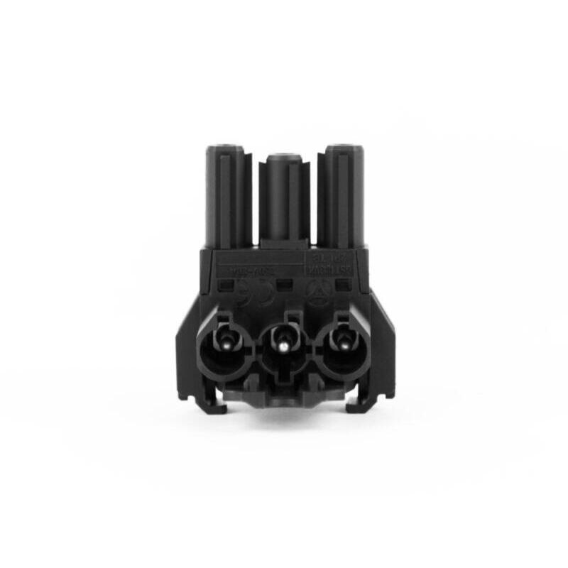Bachmann Bloque Distribuidor Wieland Gst18 1xin 2xout Con Befestigungsmglichkeit Negro