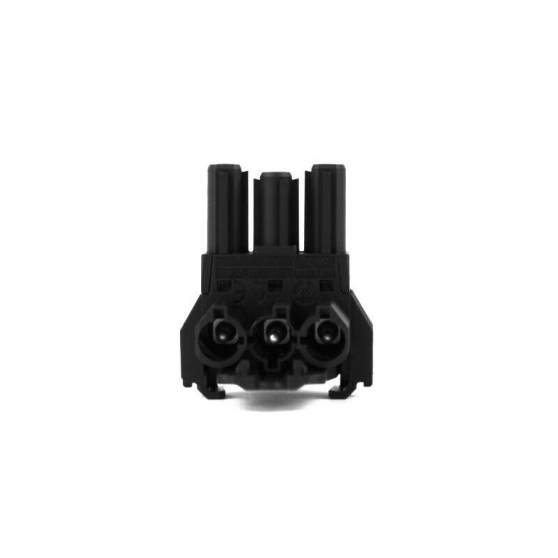 Bachmann Bloque Distribuidor Wieland Gst18 1xin 2xout Con Befestigungsmglichkeit Negro
