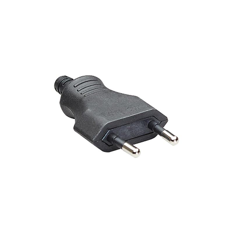Bachmann Clavija Europea Plana Negro, Conexión Atornillada Ve 3 Uds. Im Bolsa De Plástico