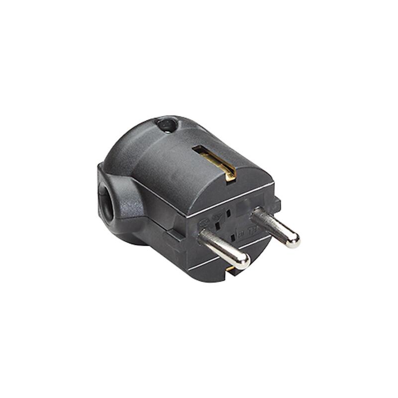 Bachmann Clavija Schuko Negro Resistente A Roturas Montable Ip 20 Winkel