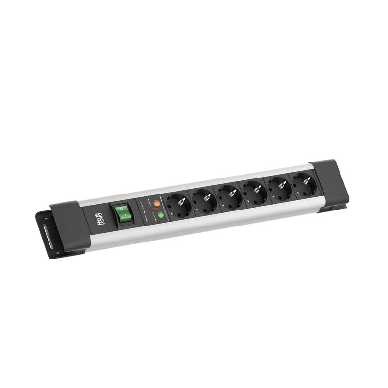 Bachmann Connectus 6xcee7 3, 1xspd 1x Interruptor 2,0m Cee7 7 Gris