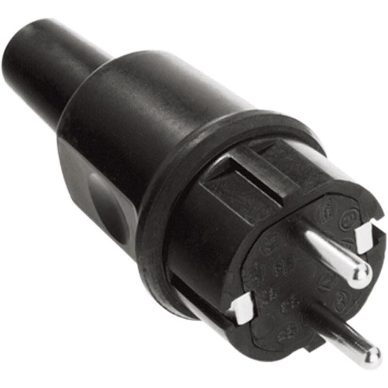 Bachmann Goma Maciza Conector Macho Negro Tipo442