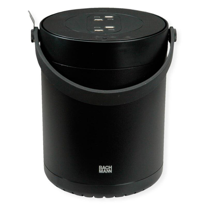 Bachmann Mov:E Power Unit 4x Charger Usb-A C, 220w, Mit Security Lock Adapter, Schwarz