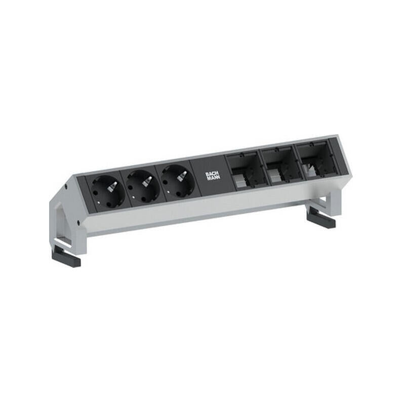 Bachmann Regleta 3x Schuko 3x Custom Modules Base Múltiple 3 Salidas Ac