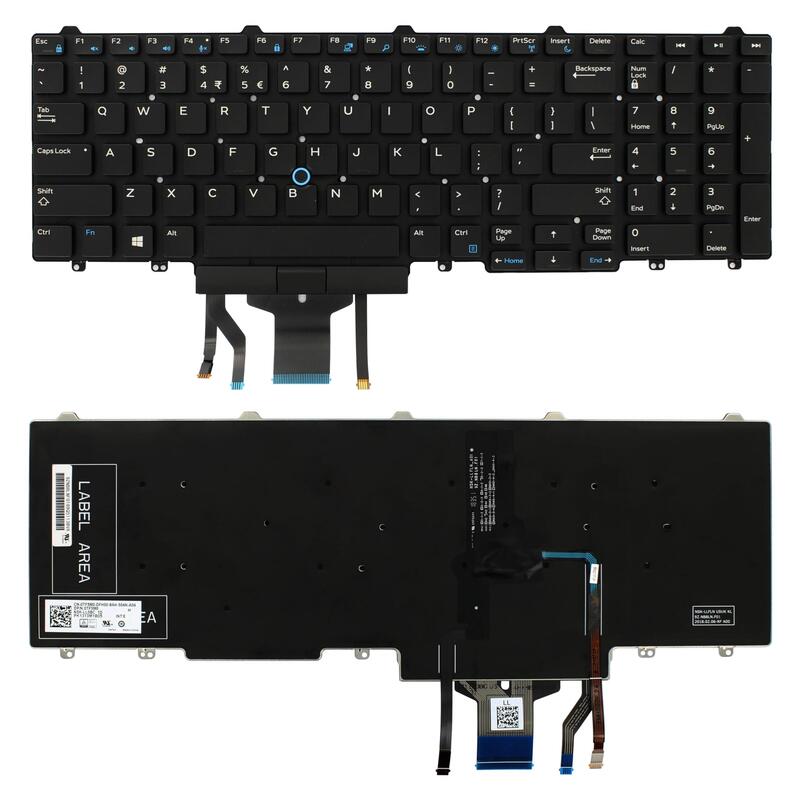 Backlit English-International  Laptop Keyboard With 106 Keys
