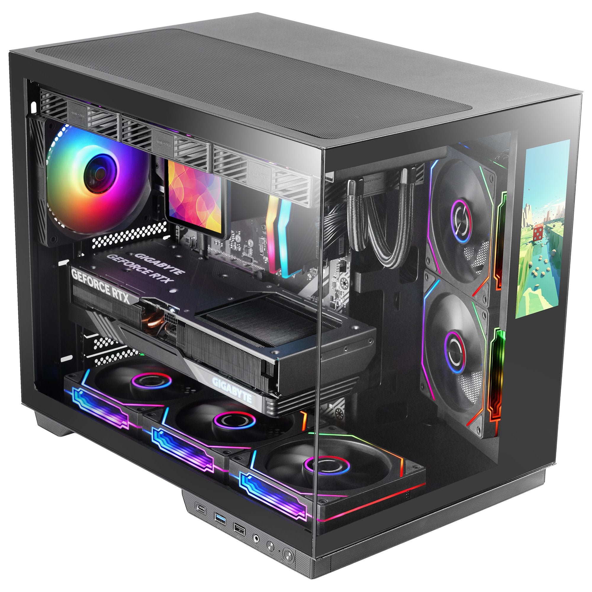 EAN 8435693112570 - Mars Gaming MCMIRAGE carcasa de ordenador Midi Tower Negro imagen 2