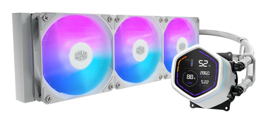 Refrigeracion Liquida Cpu Cooler Master Masterliquid Core Nex Digital 360 Argb  Pantalla Led Digital 2,1" - Color