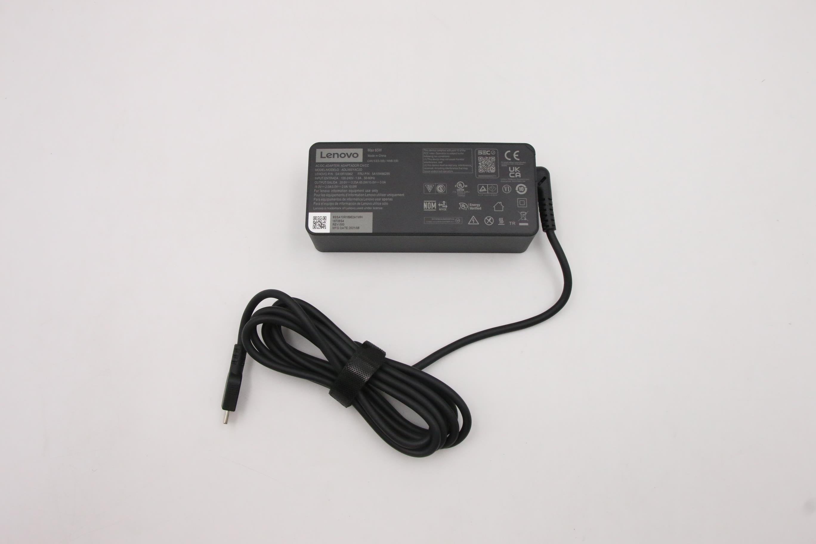 EAN 5704174656593 - Lenovo 5A10W86295 adaptador e inversor de corriente Interior 65 W Negro imagen 1