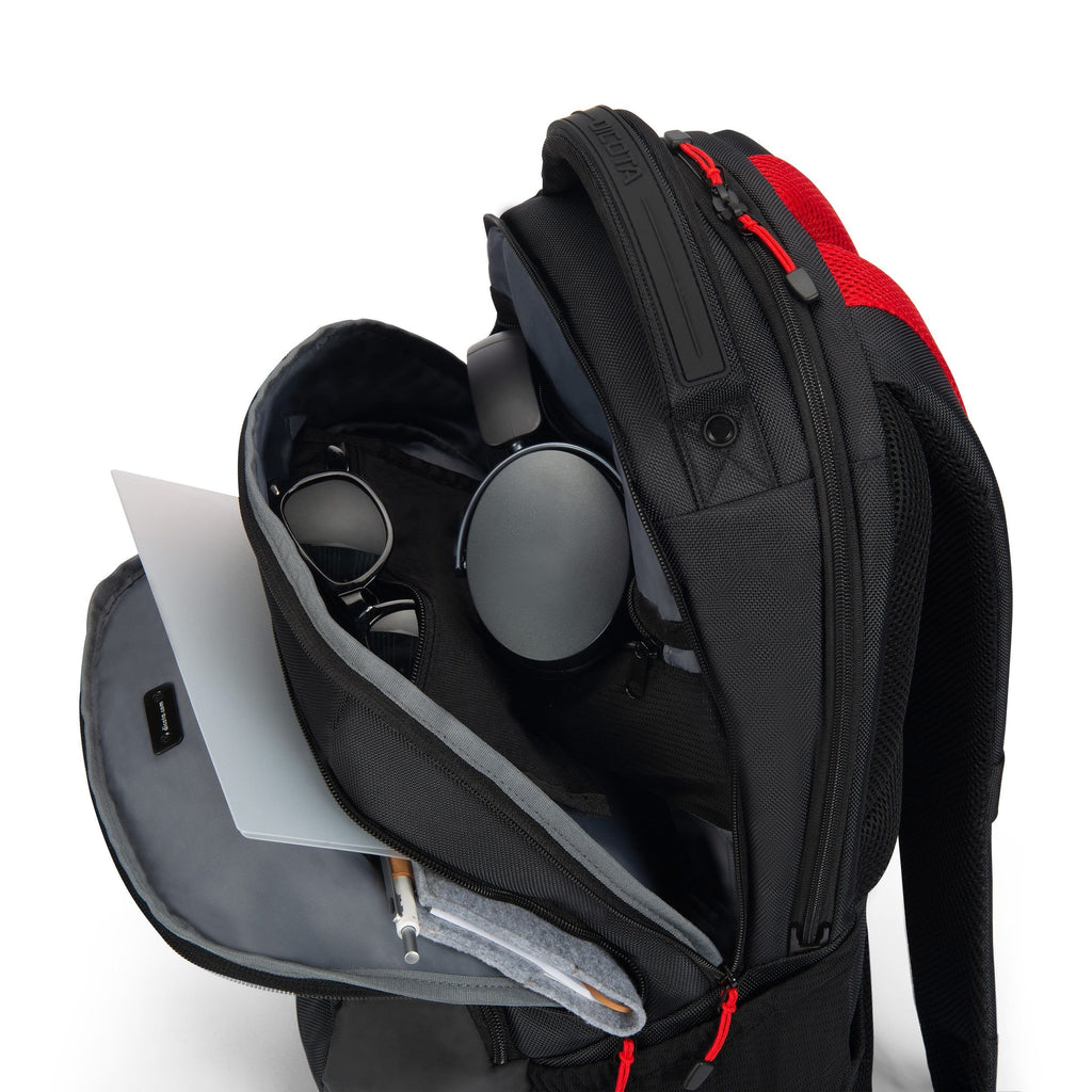 EAN 7640239422179 - DICOTA D32119-RPET mochila Mochila informal Negro, Rojo Poliéster, Tereftalato de polietileno reciclado ( imagen 7