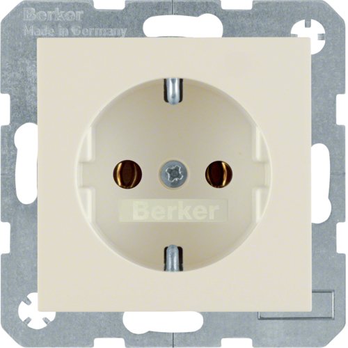 Berker 4743 89 82 Schuko-Steckdose Ws Glänzend