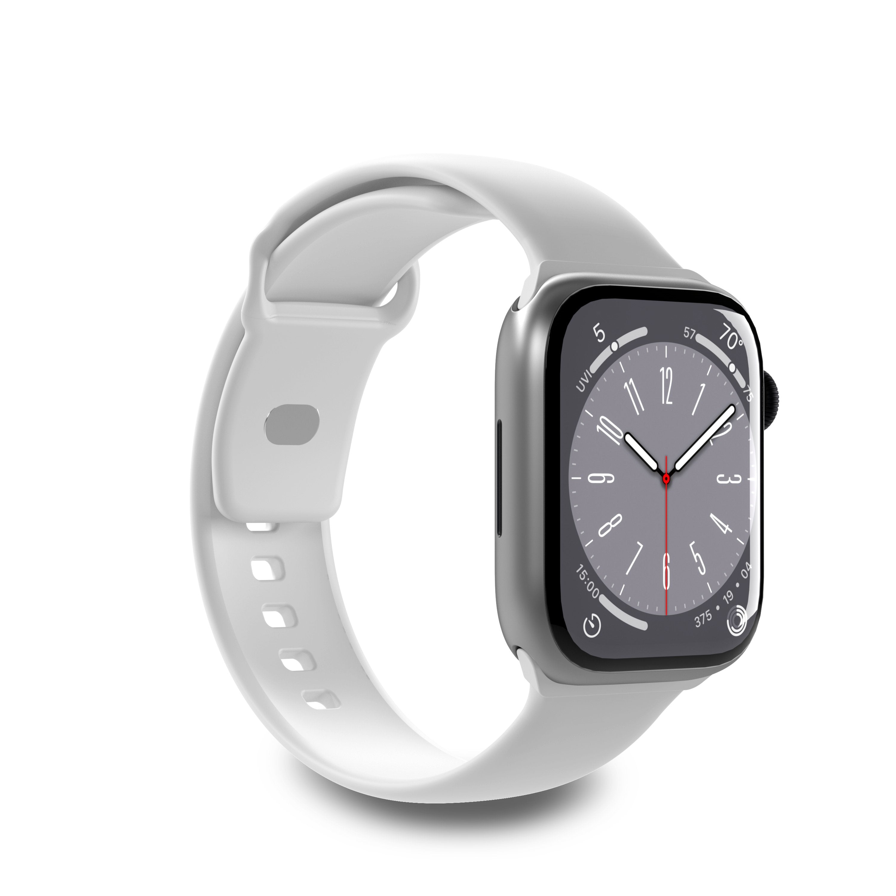 Puro Icon - Elastyczny Pasek Do Apple Watch 42/44/45/49 Mm (S/M & M/L) (White)