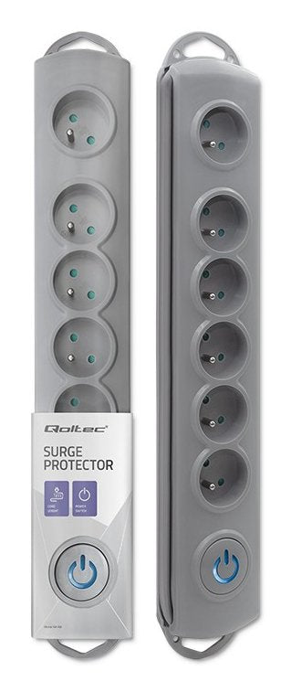 EAN 5901878501994 - Qoltec 50199 base múltiple 5 m 6 salidas AC Interior Gris imagen 1