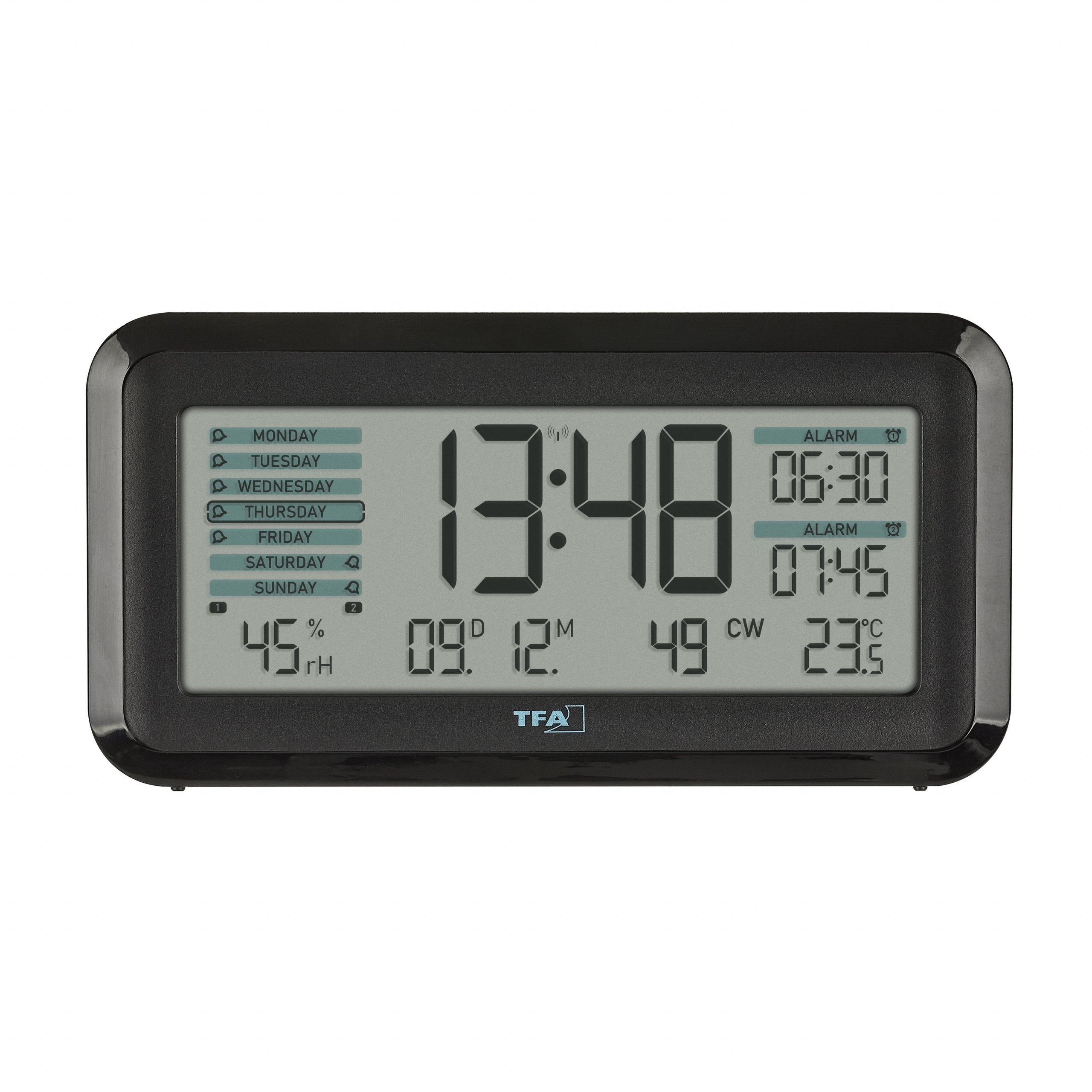 Despertador Digital Tfa 60.2562.01 Radio Despertador Digital C. Habitación Clima Boxx2