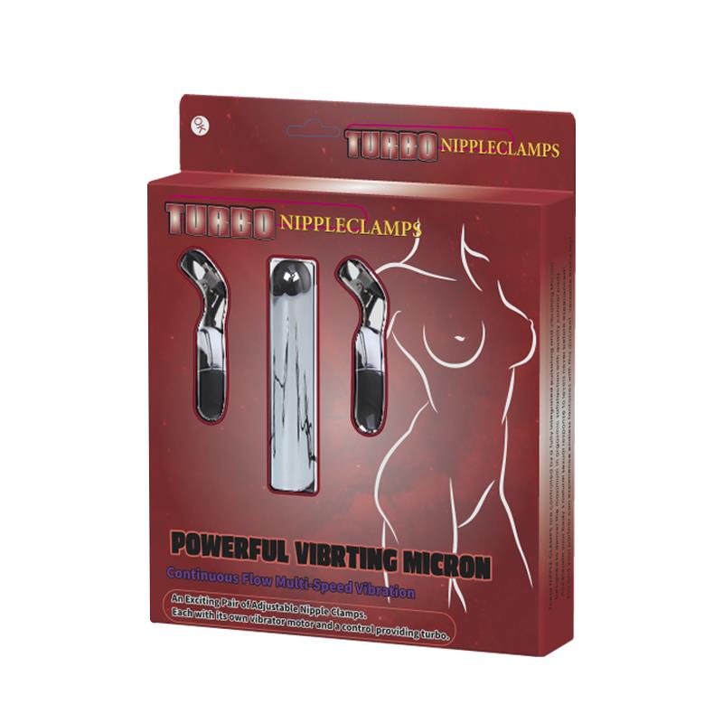 Baile Set Bala Vibrador Y Pinzas Para Pezones Con Vibración Turbo