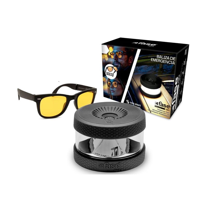 Baliza Faselight Luz De Emergencia Geolocalizada Homologada V16 + Gafas De Regalo