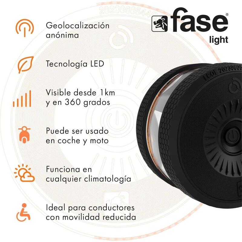 Baliza Faselight Luz De Emergencia Geolocalizada Homologada V16 + Gafas De Regalo