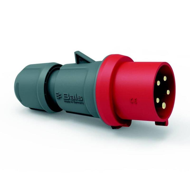 Bals Conector Macho Innolinq Qc 32a 5p 400v 201 6h Ip54 Rojo Blank