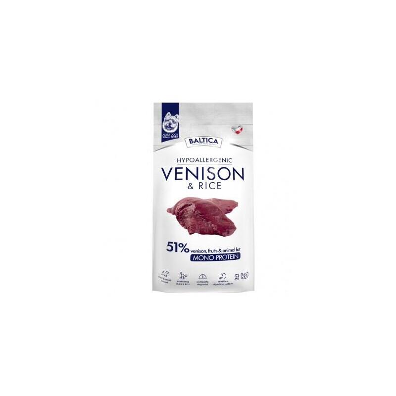 Baltica Nutraceutic Hypoallergenic Venison & Rice Xs/S  3kg