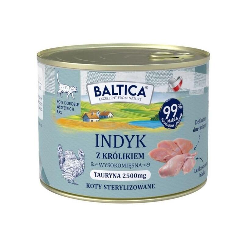 Baltica Sabores Regionales Kot Adulto Pavo Z Królikiem 185g