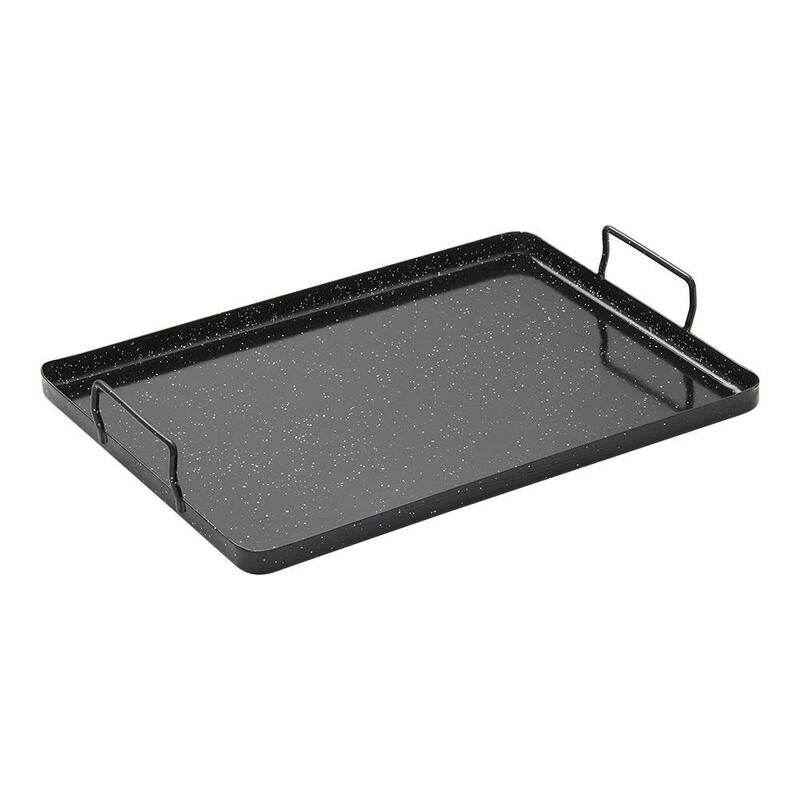 Bandeja De Acero Esmaltado Para Horno 18x18x2cm Vaello