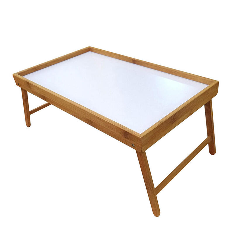 Bandeja De Desayuno Para Cama Plegable Bamboo 50x30x22cm