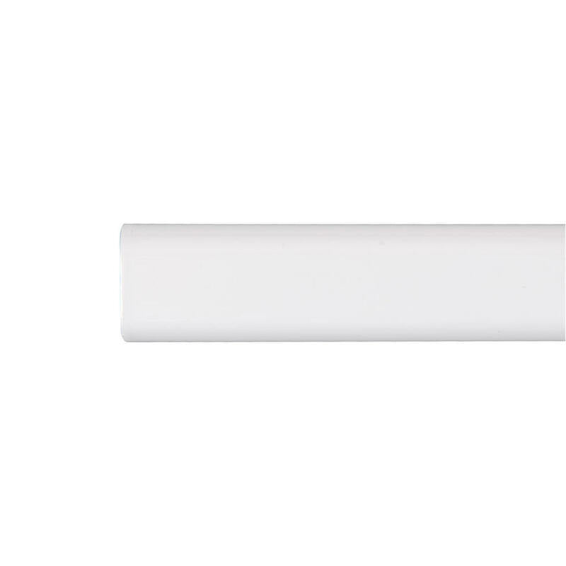 Barra Armario Ovalada Metal Blanco 150cm Cintacor - Storplanet