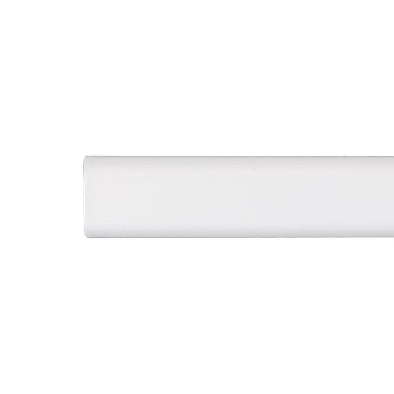 Barra Armario Ovalada Metal Blanco 200cm Cintacor - Storplanet