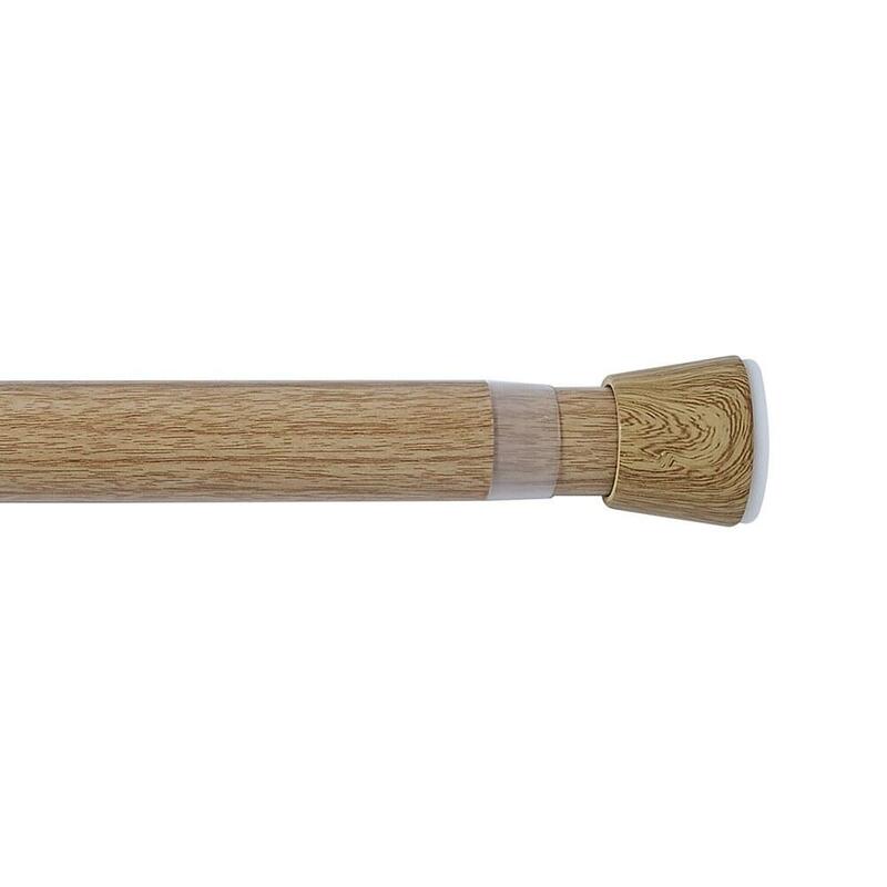 Barra Extensible Multiuso A Presión Sin Taladro, Madera, Ø2,8 - 2,5 X 120 - 210 Cm