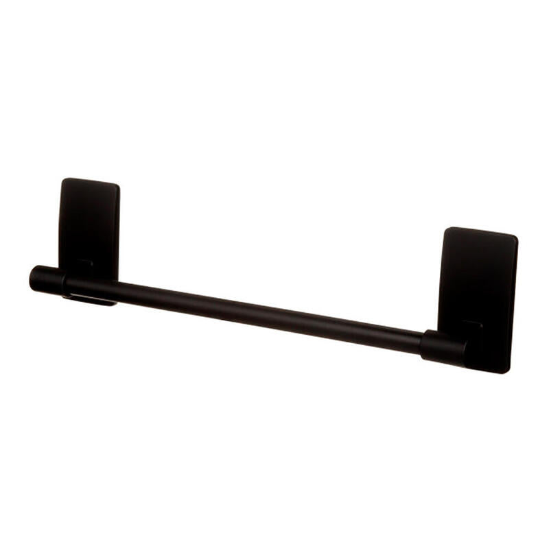 Barra Toallero, Negro Mate, 299 X 77 X 47 Mm, 1 Ud + 4 Tiras, Máx 1,3 Kg