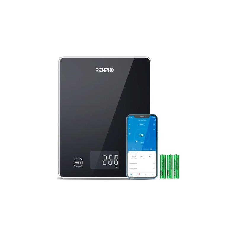 Báscula De Cocina Renpho Calibra 1l Negra Peu-R-T001-Bk