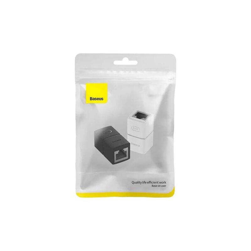Baseus Airjoy Series Network Connector Rj-45 Ethernet Cable Connector 2pcs, Black (B00131100111-00)