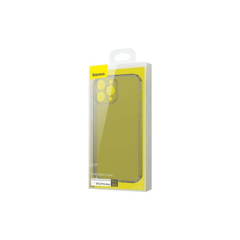 Baseus Iphone 13 Pro Max Case Frosted Glass Protective Black (Arws000501)