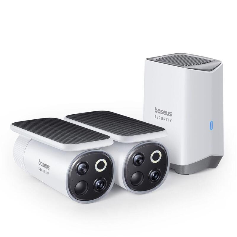 Baseus Security S1 Pro Outdoor Dual Kamera 3k Kit Weiss Eu