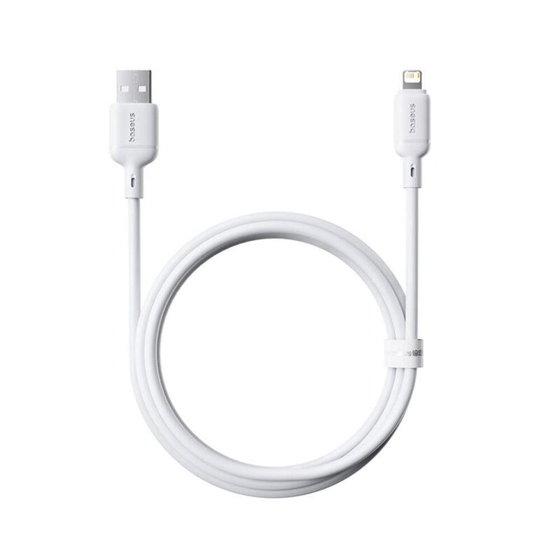 Baseus Silky Series Ladekabel Usb Auf Ip 2.4a 1m Weiss