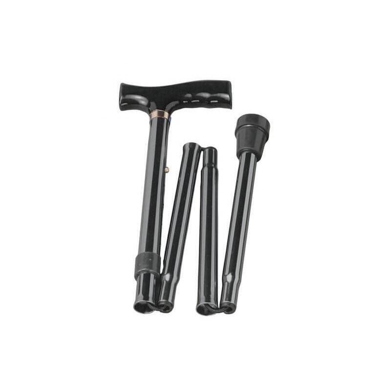Bastón Telescópico Plegable Regulable En Altura Rf-520 - Negro