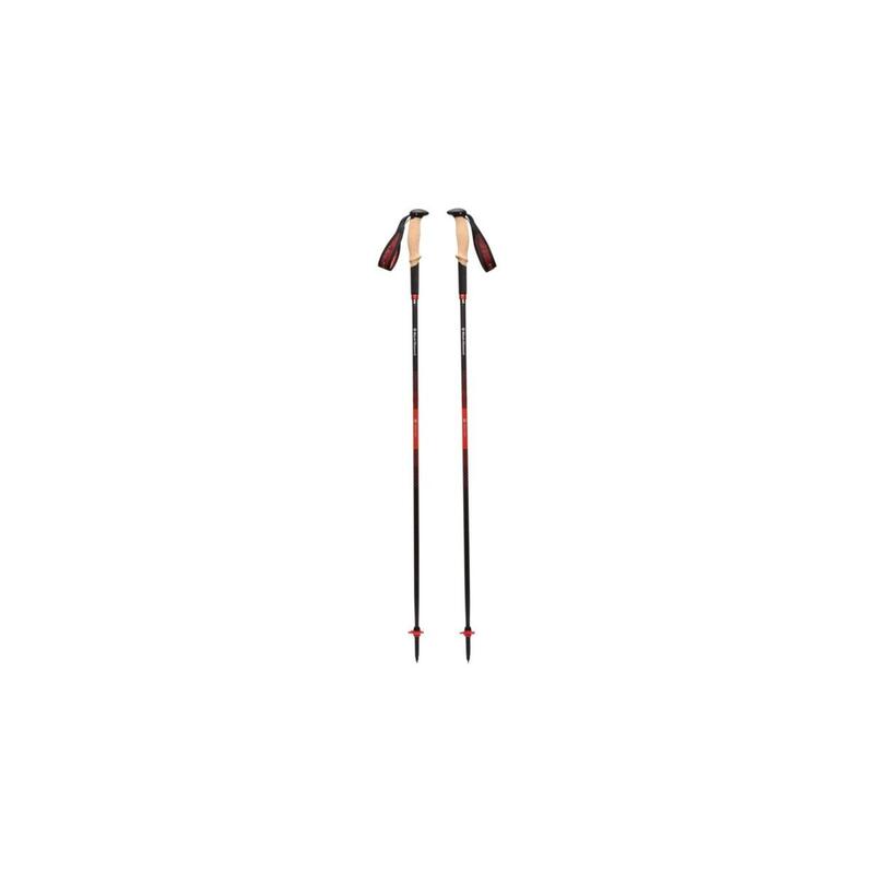 Bastones De Trekking Black Diamond Pursuit Carbon Z, Equipamiento De Fitness Antracita/Naranja, 1 Par, 115 Cm Bd11000680011151