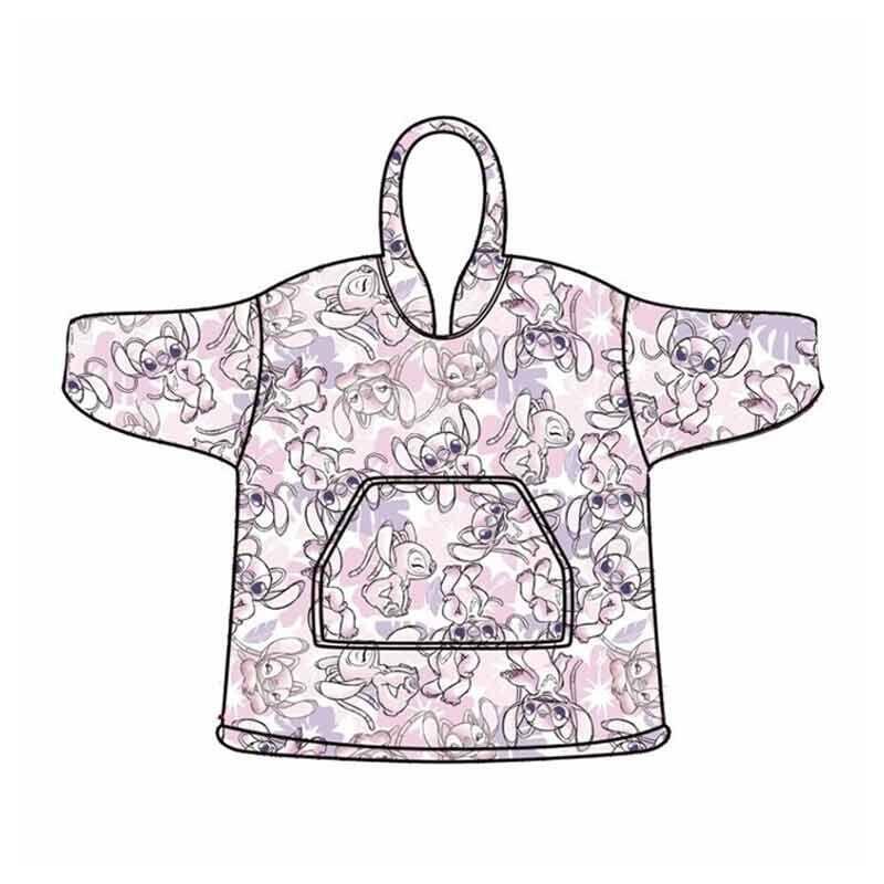 Bata Sudadera Oversize Angel Stitch Disney Adulto